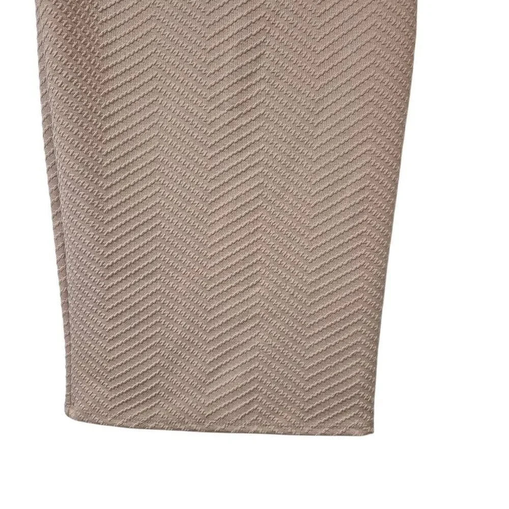 Brat Star Women's Ecru Polyester/Spandex Knit Textured Pencil Skirt EUC - Picture 7 of 11